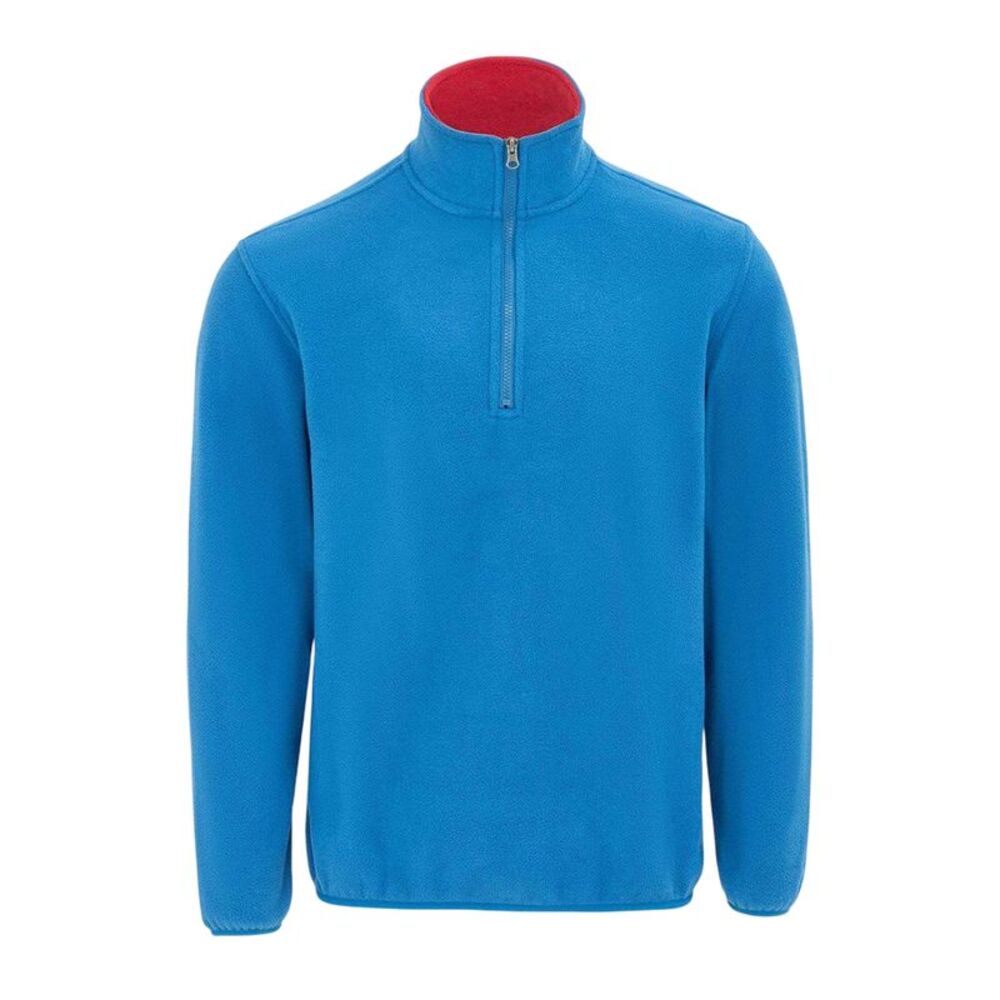 Donnay Mens Quarter Zip Fleece Jacket / Blue